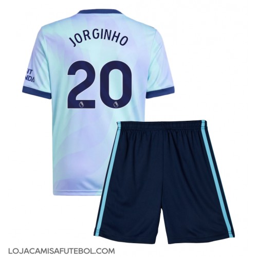 Camisa de Futebol Arsenal Jorginho Frello #20 Equipamento Alternativo Infantil 2024-25 Manga Curta (+ Calças curtas)